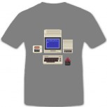 RETRO COMPUTER-SYSTEM T-Shirt Größe XXL